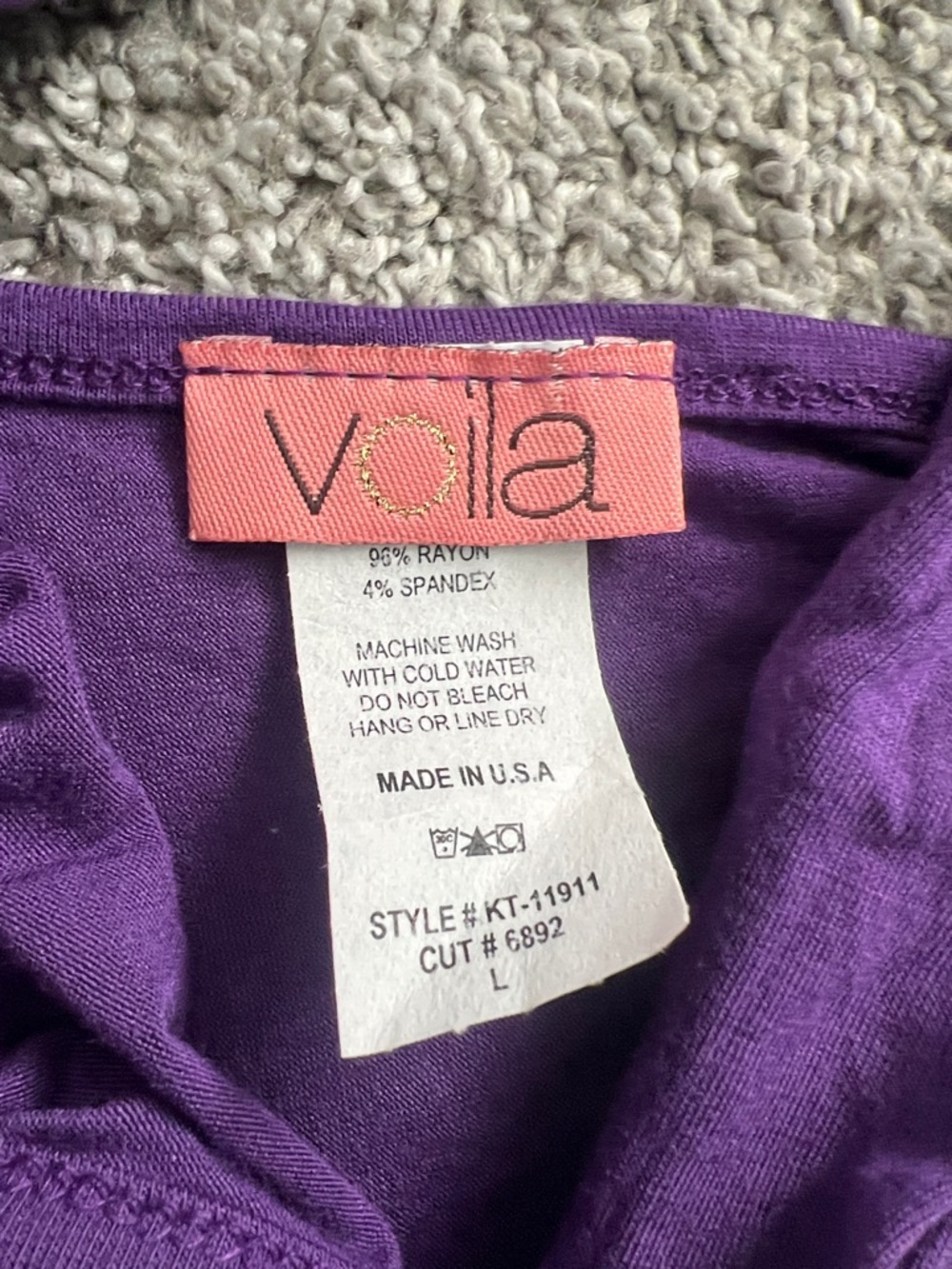 Voila Purple Halter-Neck Sleeveless Mini Dress with Attached Necklace - Size L - Picture 6 of 8